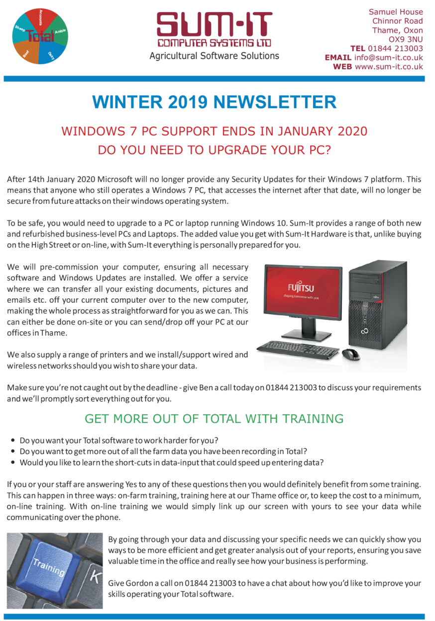 Winter 2019 Newsletter